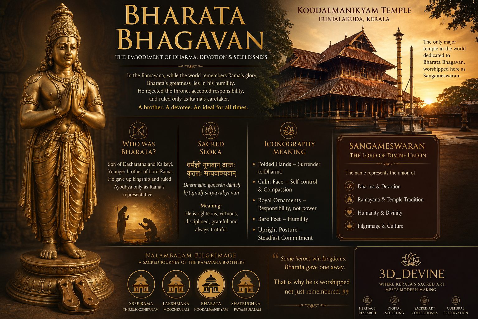 Bharata Bhagavan: The Forgotten Hero of the Ramayana and Why Kerala Still Worships Him