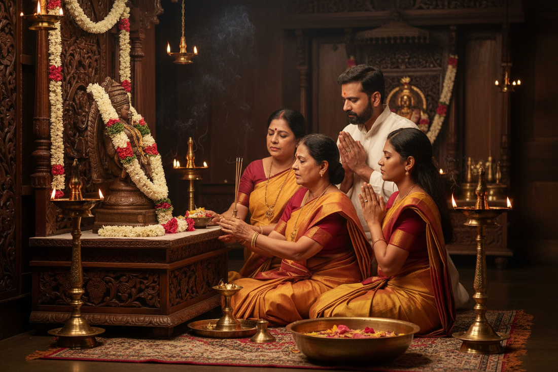 Kerala family preserving Kula Devata idol using FOFUS 3D scanning services — non-contact heritage preservation in Thrissur, Kochi, Ernakulam and Palakkad