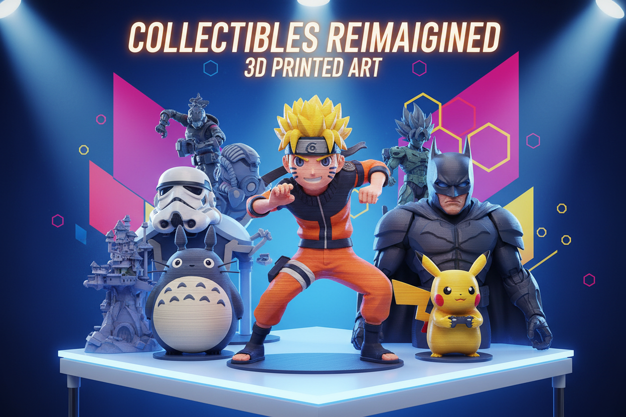 3D printed anime figures and pop culture collectibles from Naruto, One Piece and Dragon Ball by MAYANS FOFUS India