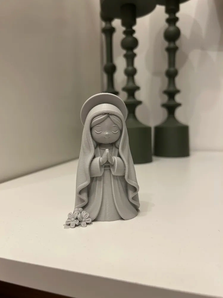 Praying Madonna side view – 3D Printed Our Lady of Grace Statue by FOFUS Kerala