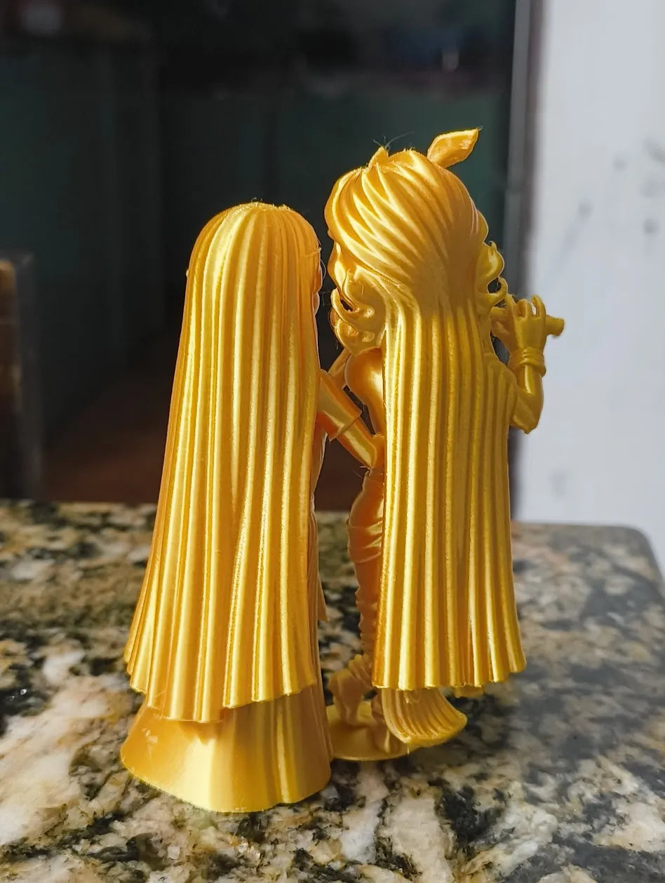 Radha Krishna 3D Printed Idol angle view – Sacred Couple Sculpture by FOFUS Irinjalakuda Kerala