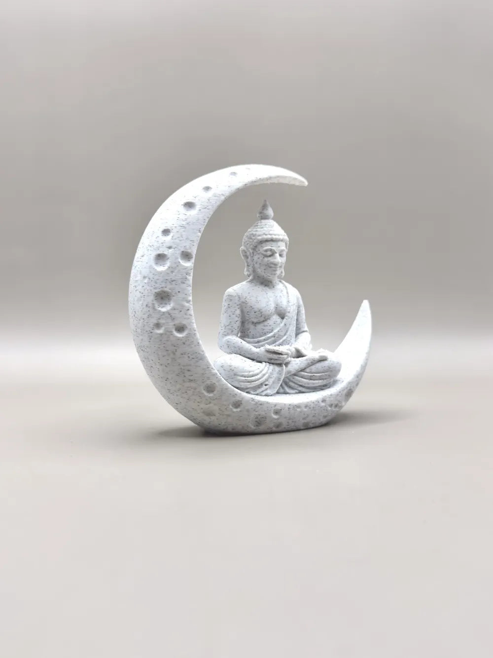Moon Buddha Meditation detail – Premium 3D Printed Zen Spiritual Décor by FOFUS Irinjalakuda Kerala