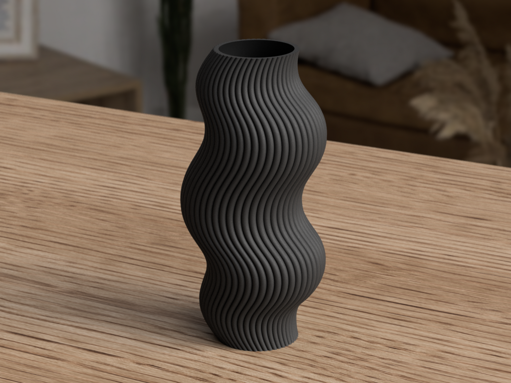 Modern wavy vase