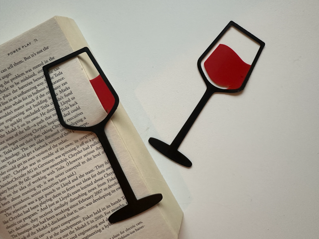 Wine book marker