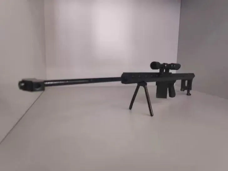 Barrett M82 Sniper Rifle Prop angle – 3D Printed Military Display Collectible by FOFUS Kerala