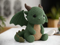 Knitted Cute Dragon Figurine – 3D Printed Whimsical Fantasy Dragon Collectible by FOFUS, Thrissur Kerala