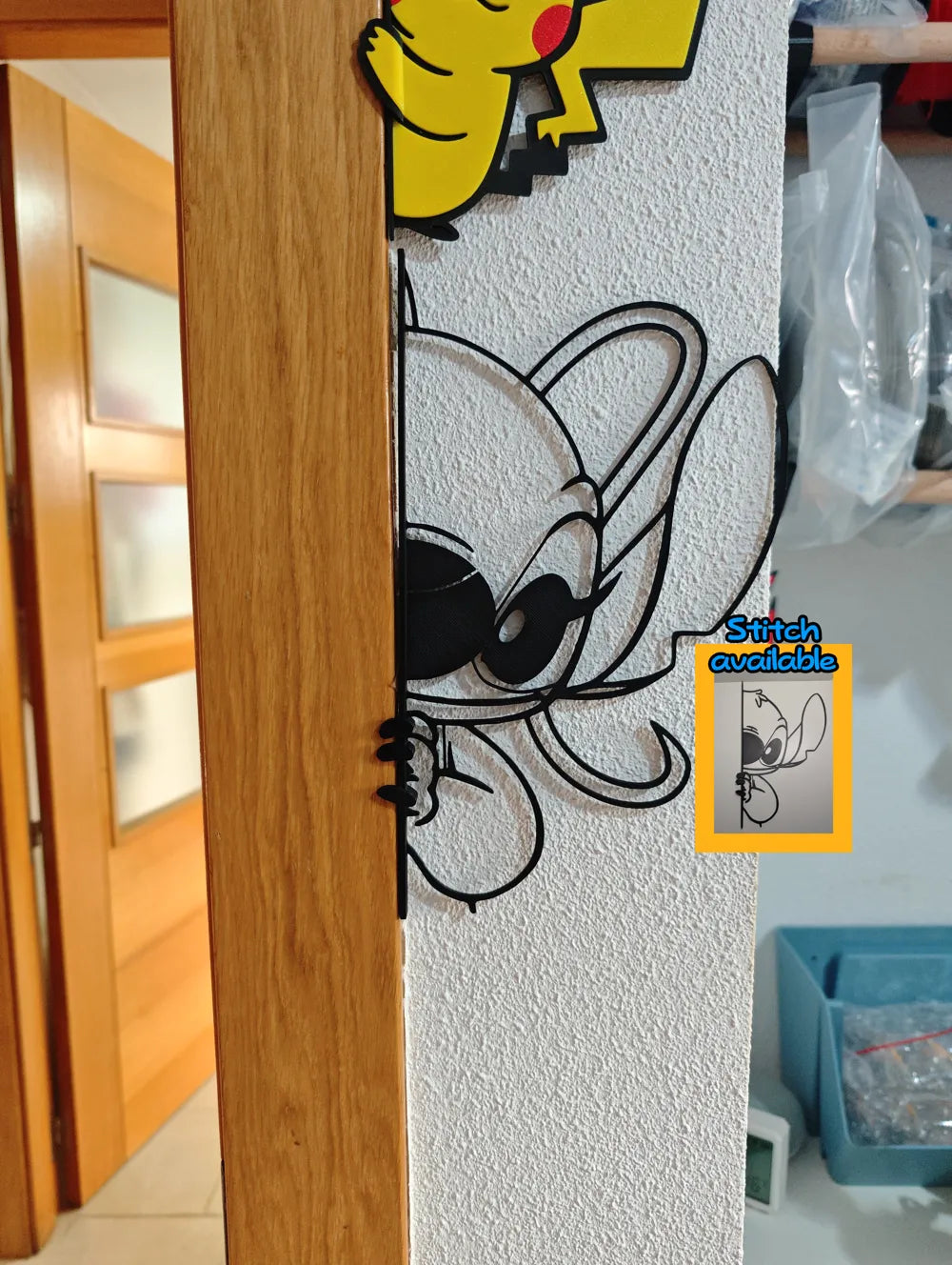 Stitch Wall Art Large detail – 3D Printed Disney Stitch Room Decor by FOFUS Kerala
