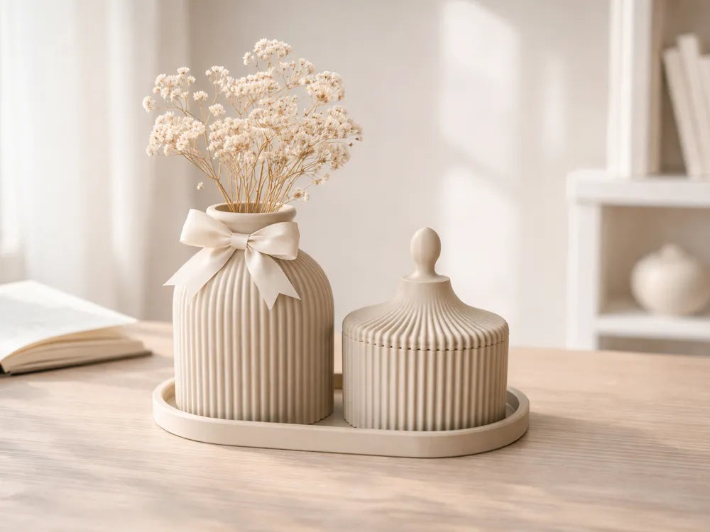 Lidded Container Decoration Set – 3D Printed Elegant Storage Box by FOFUS, Thrissur Kerala
