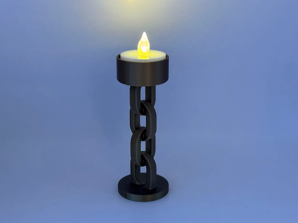 Chain Link LED Tealight Holder