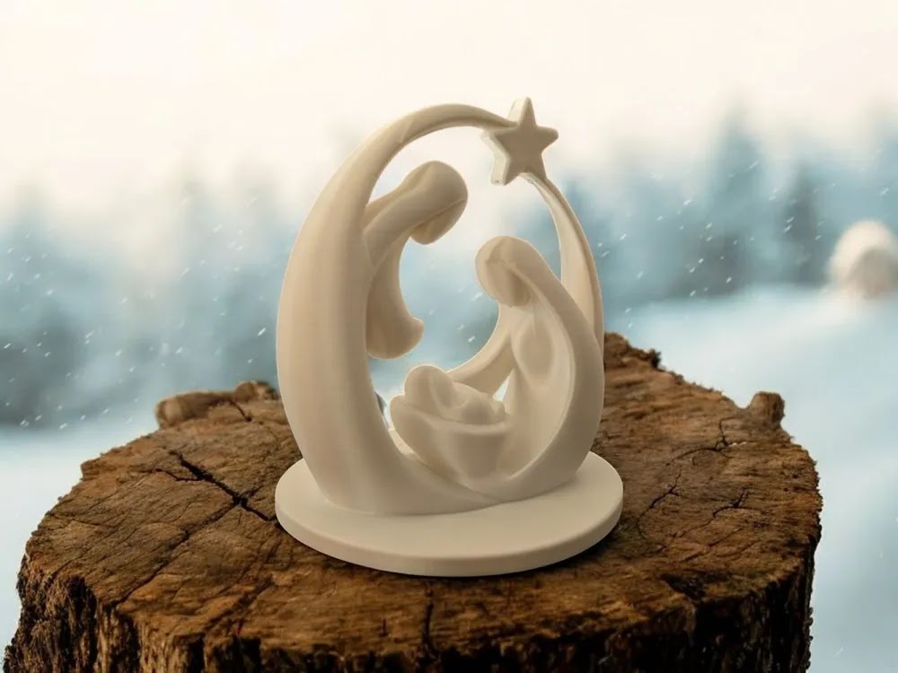 Holy Family Modern Nativity Sculpture