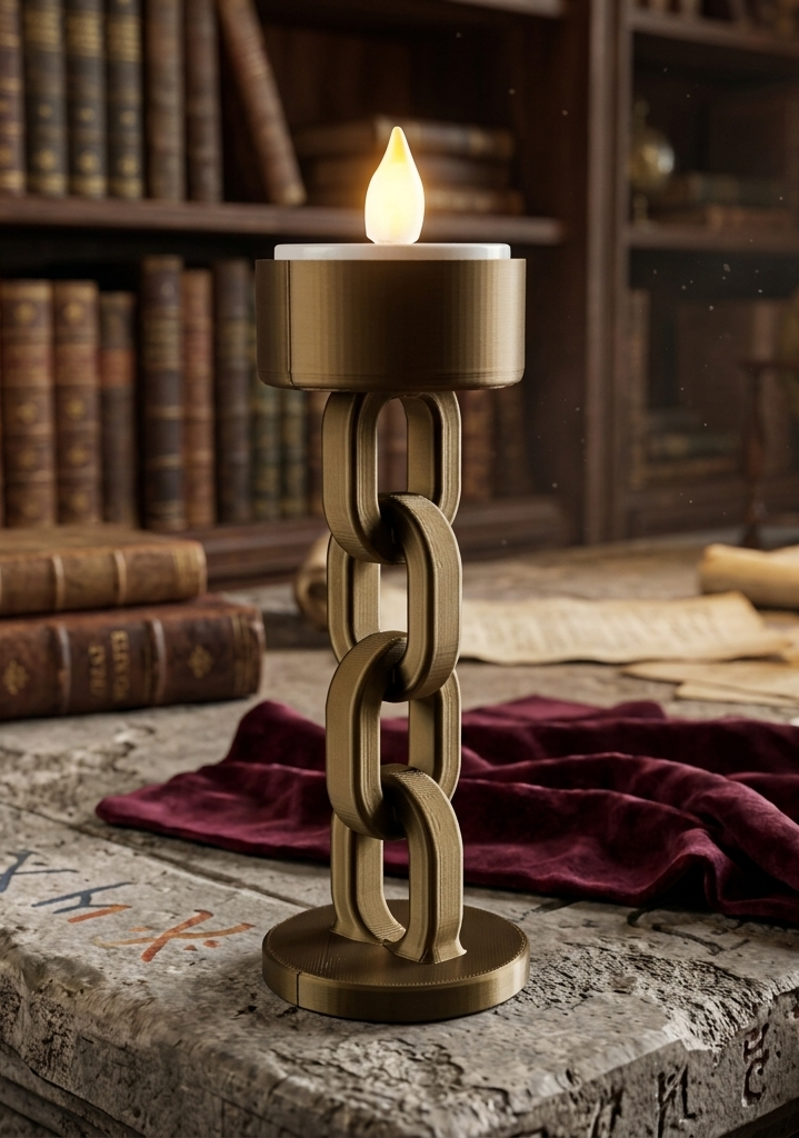 Chain Link LED Tealight Holder