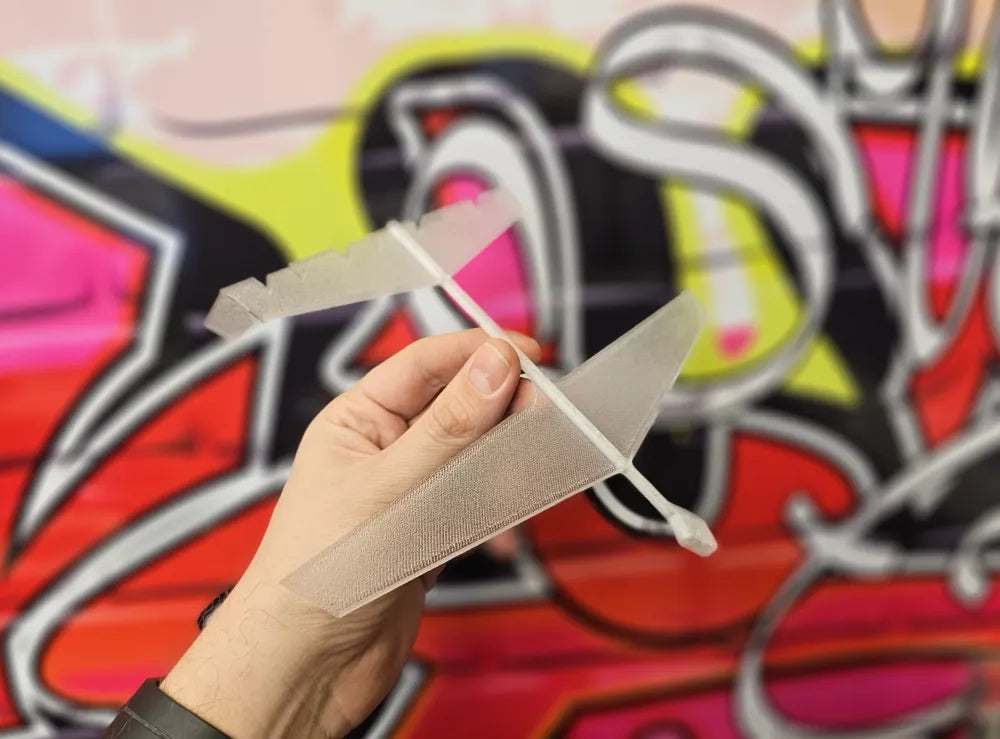 Speed Glider Foam Toy angle – 3D Printed Aerodynamic Foam Glider by FOFUS Kerala