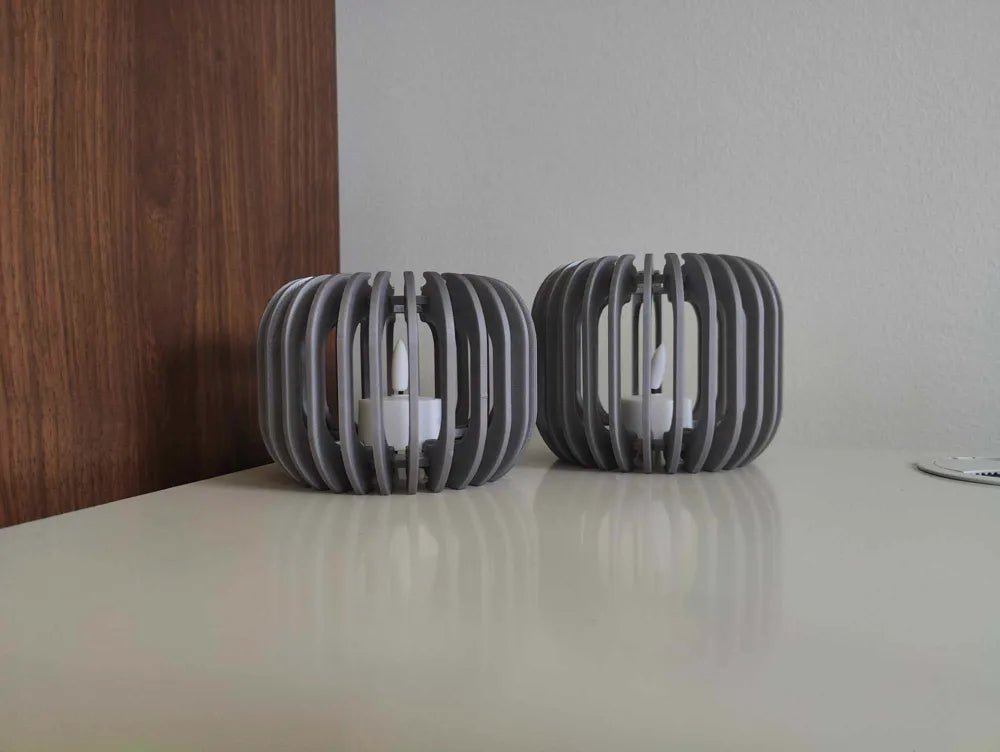 LuminaNest Tealight Holder angle – 3D Printed Cozy Candle Holder by FOFUS Kerala