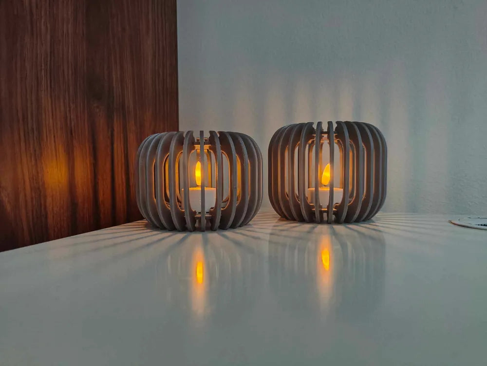 Small LuminaNest Tealight Holder – 3D Printed Cozy Candle Holder by FOFUS, Thrissur Kerala