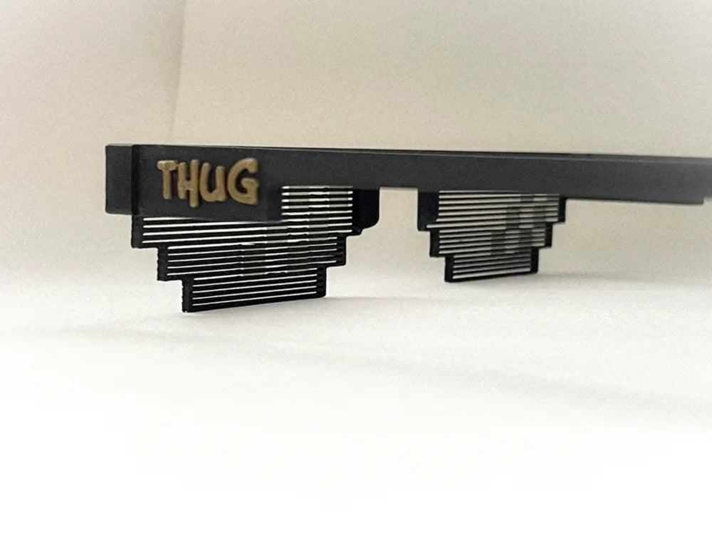 Thug Life Glasses detail – 3D Printed Novelty Sunglasses Prop by FOFUS Kerala