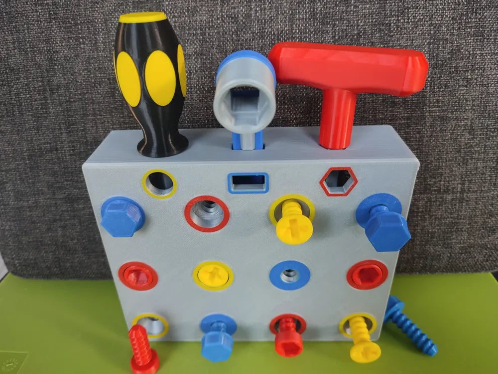 Kids Workspace Board detail – 3D Printed Educational Activity Board by MAYANS FOFUS Kerala