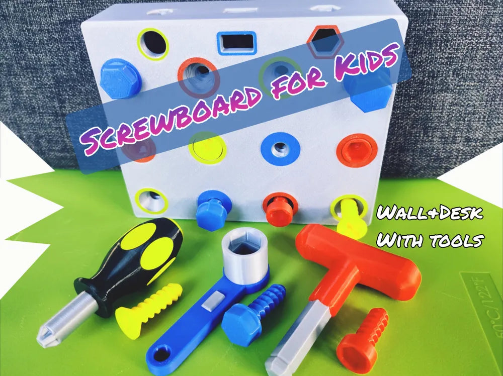 Kids Workspace Activity Board – 3D Printed Desk and Wall Learning Board by MAYANS | FOFUS, Thrissur Kerala