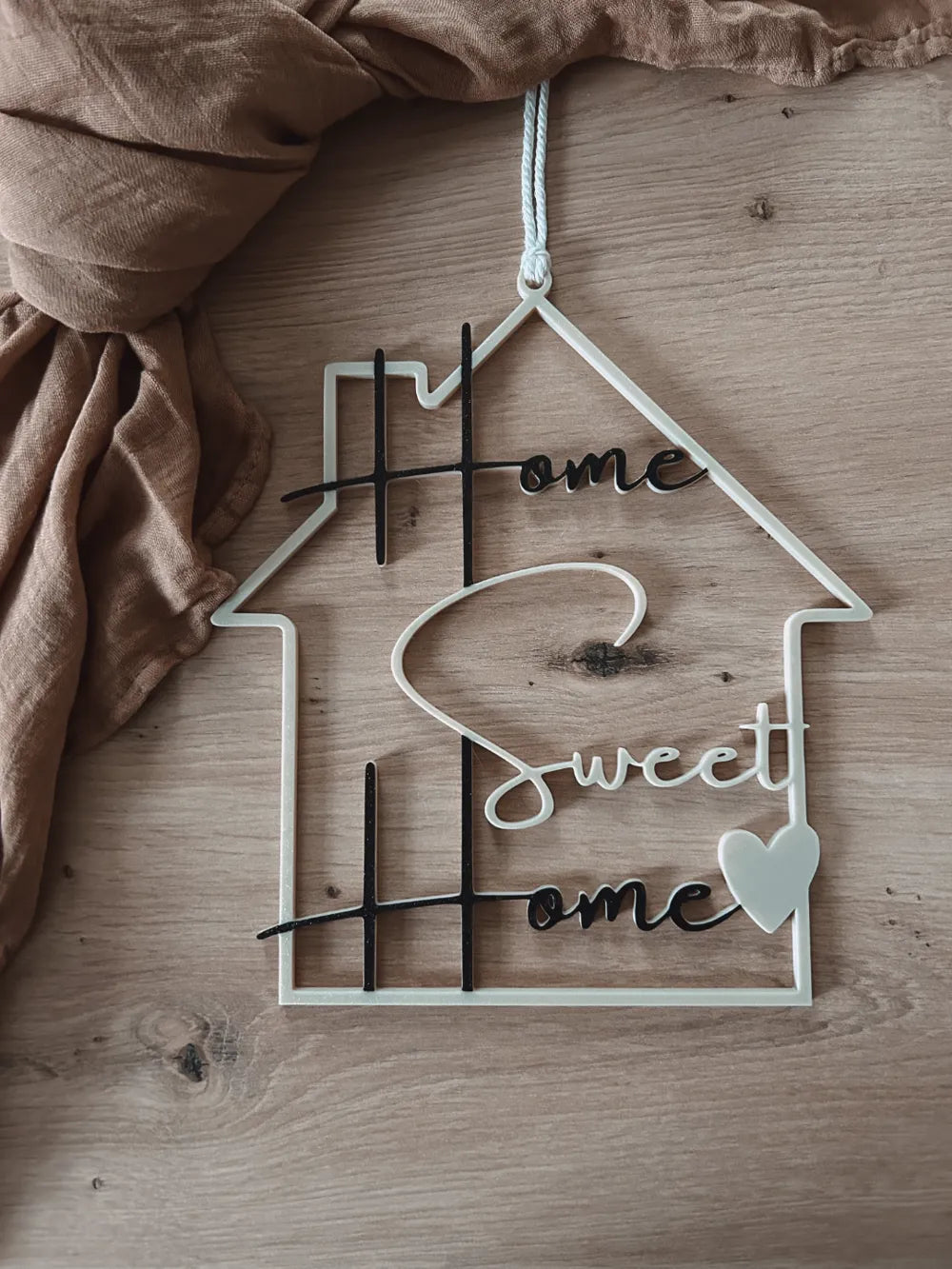 Home Sweet Home Decor Sign – 3D Printed Warm Housewarming Gift by FOFUS, Thrissur Kerala