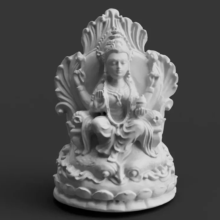 Lakshmi on a Lotus Throne – 3D Printed Maa Lakshmi Abundance Idol by 3D Divine | FOFUS, Thrissur Kerala