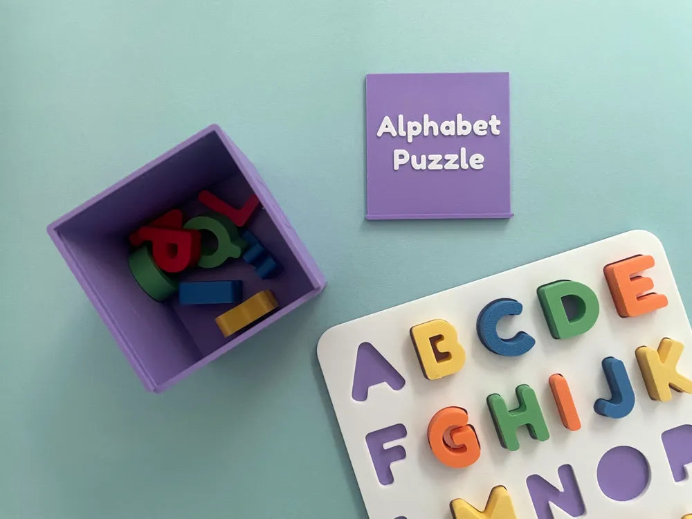 Alphabet A to Z Puzzle angle – 3D Printed ABC Learning Board by MAYANS FOFUS Kerala
