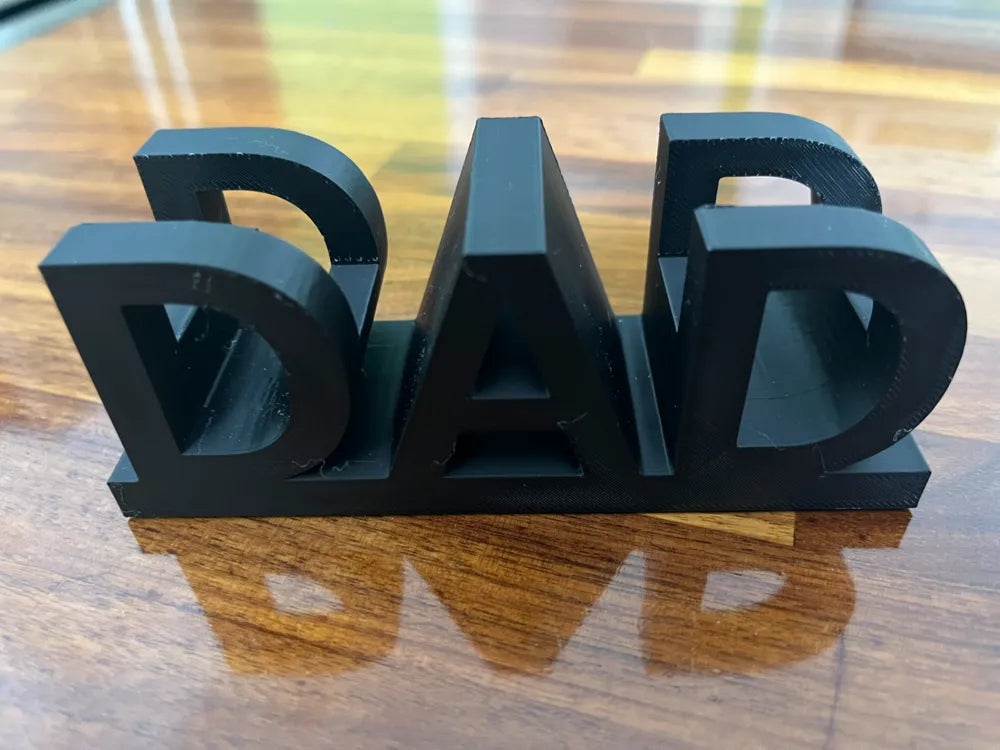 Dad Glasses Holder angle – 3D Printed Father's Day Eyeglass Stand Gift by FOFUS Kerala