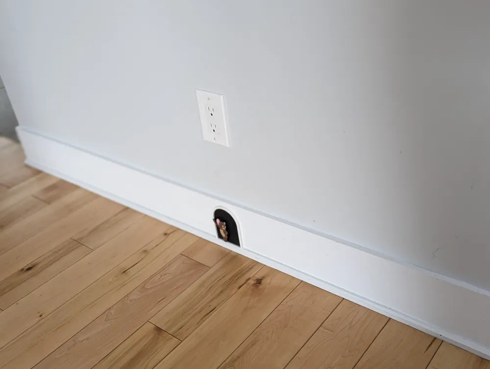 Tom and Jerry Wall Hole angle – 3D Printed Cartoon Mouse Hole Art by FOFUS Kerala