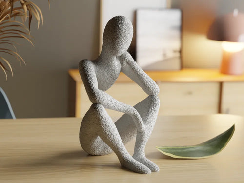 Celestial Resonance Beyond Sight angle – 3D Printed Abstract Celestial Art Sculpture by FOFUS Kerala