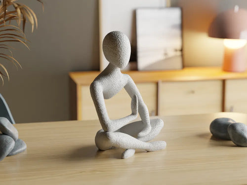 Celestial Resonance Sculpture angle – 3D Printed Zen Meditation Art by FOFUS Kerala