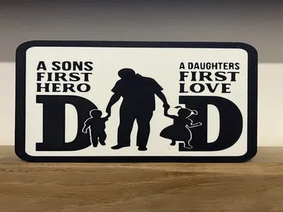 Dad Son Daughter Lightbox – 3D Printed Father's Day LED Lightbox Gift by FOFUS, Thrissur Kerala