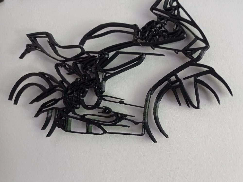 Motorbike Wall Art 40cm angle – 3D Printed Motorcycle Layered Wall Sculpture by FOFUS Kerala