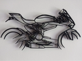 Motorbike Wall Art 40cm – 3D Printed Motorcycle Layered Wall Sculpture by FOFUS, Thrissur Kerala