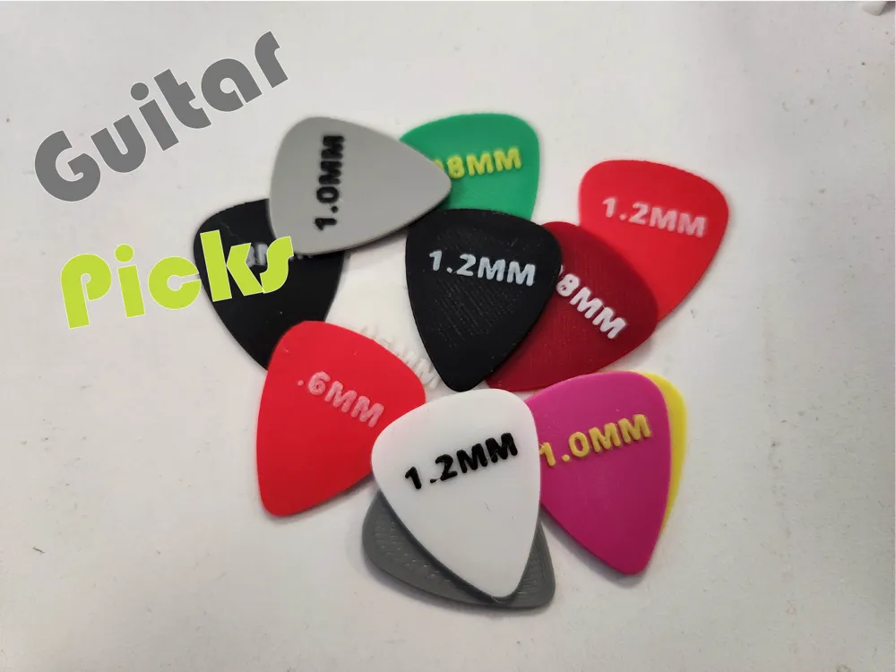 Guitar Picks – 3D Printed Custom Guitar Plectrum Set by FOFUS, Thrissur Kerala