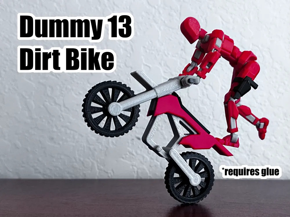 Dummy 13 Dirt Bike Toy – 3D Printed Miniature Dirt Bike Collectible by FOFUS, Thrissur Kerala