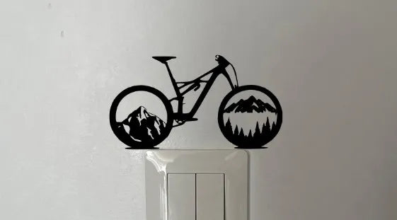 Wall Decor Bike angle – 3D Printed Bicycle Wall Art Sculpture by FOFUS Kerala