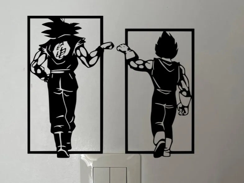 Son Goku and Vegeta Wall Decor – 3D Printed Dragon Ball Z Anime Wall Art by FOFUS, Thrissur Kerala