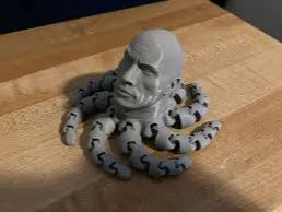 The Rocktopus – 3D Printed Octopus Rock Musician Novelty Figurine by FOFUS, Thrissur Kerala