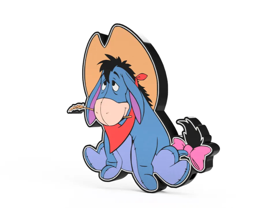 Eeyore Halloween Lightbox glowing – Disney Spooky LED Light by MAYANS FOFUS Kerala
