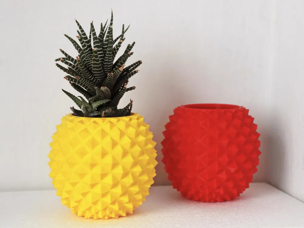 Pineapple Planter Pot Vase Pen Holder angle – 3D Printed Pineapple Desk Decor by FOFUS Kerala