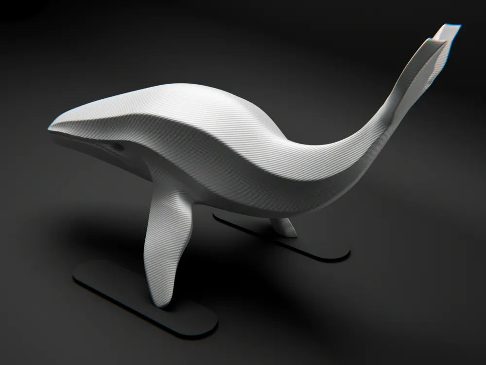 Whale Sculpture detail – 3D Printed Ocean Home Decor by FOFUS Kerala