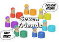 Seven Friends Educational Toy – 3D Printed Social Learning Character Set by MAYANS | FOFUS, Thrissur Kerala