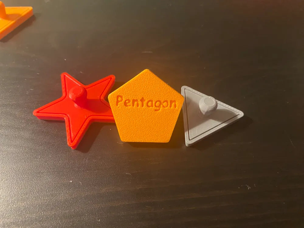 Shapes Alphabet 2-in-1 detail – 3D Printed Dual Learning Board by MAYANS FOFUS Kerala