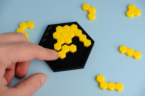 Bee Honeycomb Puzzle – 3D Printed Nature-Inspired Brain Teaser by MAYANS | FOFUS, Thrissur Kerala