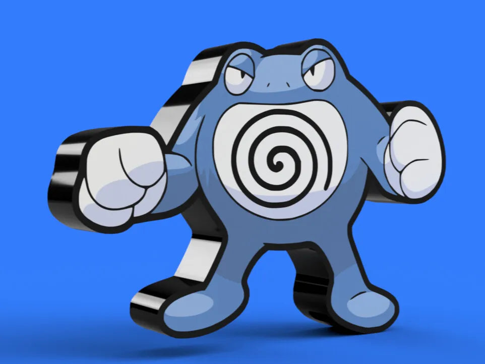 Poliwrath Pokemon Lightbox Lamp – Gen 1 Water Fighter LED Decor by MAYANS | FOFUS, Thrissur Kerala