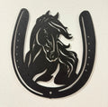 Horse in a Horseshoe Wall Art – 3D Printed Equestrian Lucky Charm Decor by FOFUS, Thrissur Kerala