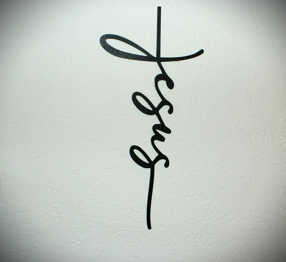 Jesus Wall Art angle – 3D Printed Christian Faith Layered Wall Sculpture by FOFUS Kerala