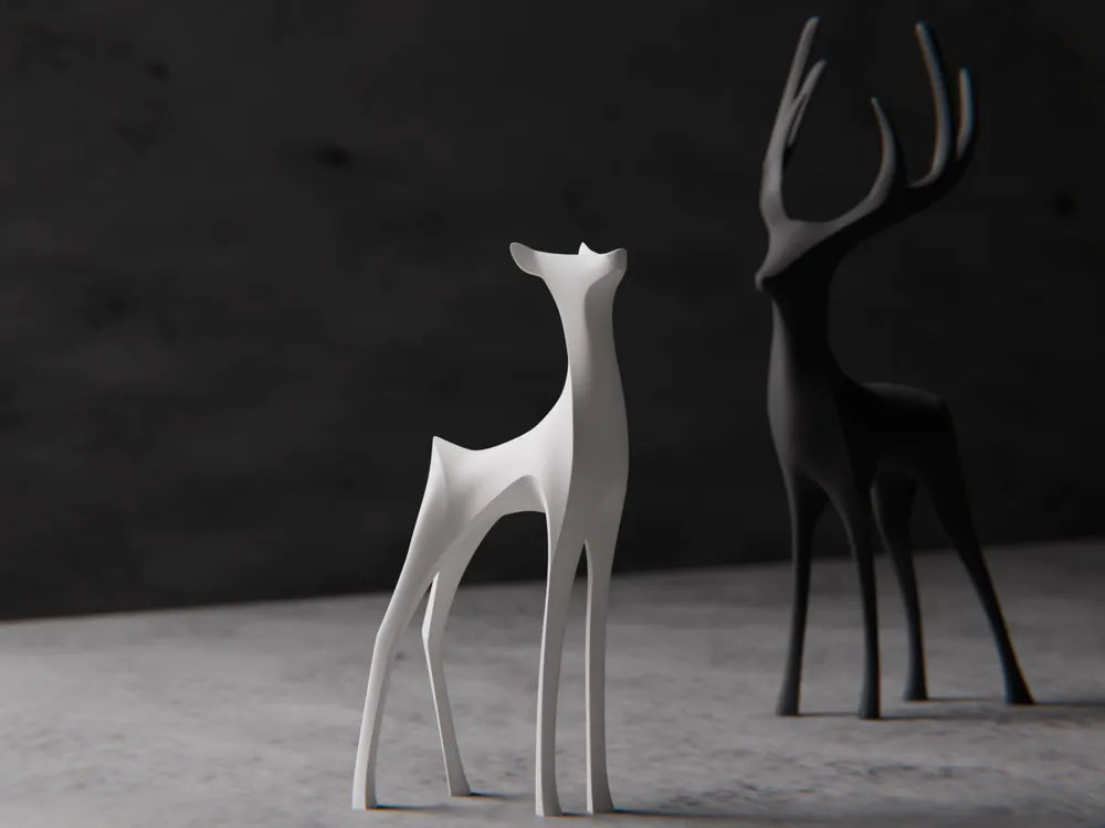 Deer Figurine – 3D Printed Graceful Woodland Wildlife Sculpture by FOFUS, Thrissur Kerala