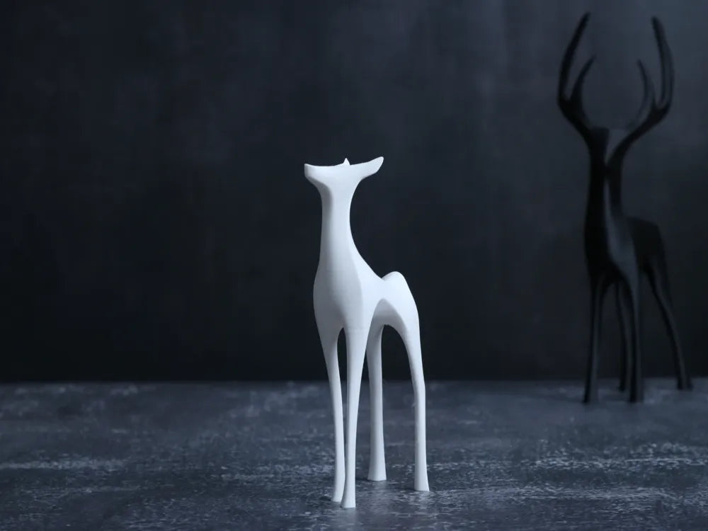 Deer Figurine angle – 3D Printed Graceful Wildlife Sculpture by FOFUS Kerala
