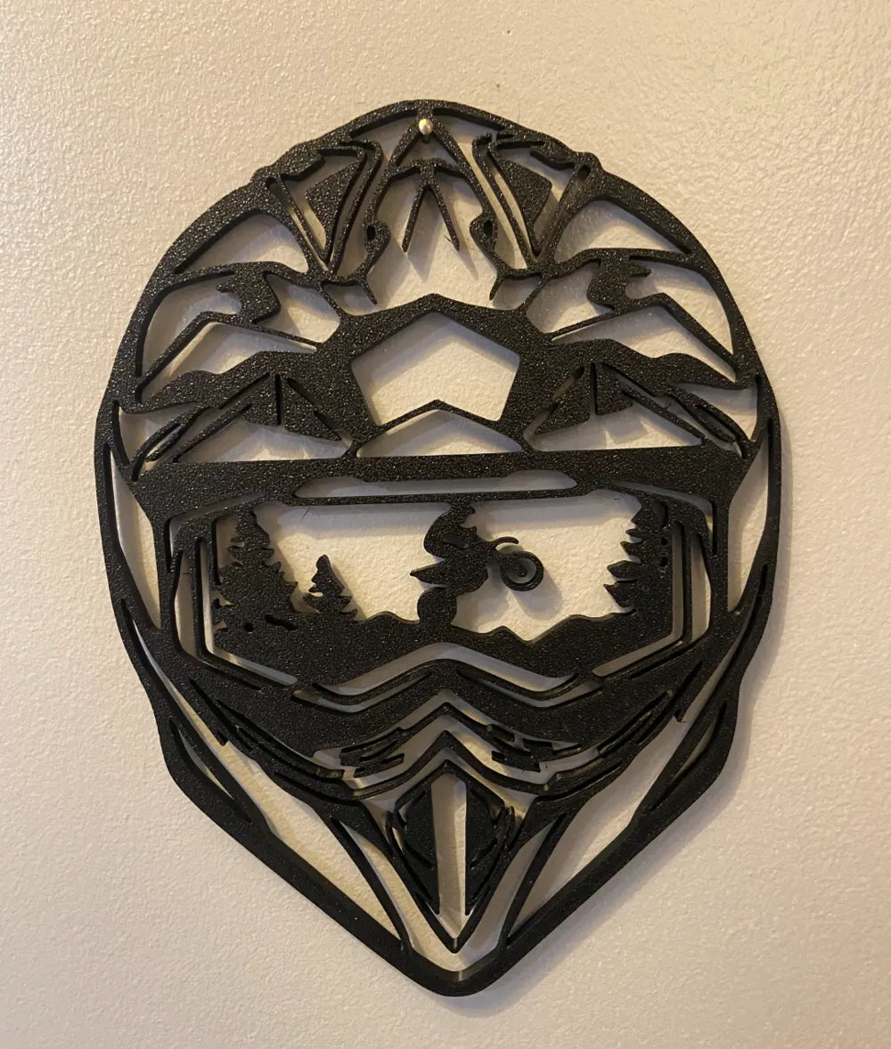 Motocross Wall Art – 3D Printed Dirt Bike Motorsport Layered Sculpture by FOFUS, Thrissur Kerala