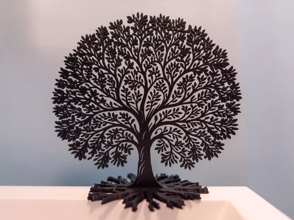 Money Tree House Decor Art Piece angle – 3D Printed Lucky Money Tree Home Decor by FOFUS Kerala