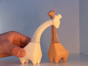 Springy Cute Giraffe Wobbly Figurine – 3D Printed Cute Giraffe Desk Toy by FOFUS, Thrissur Kerala